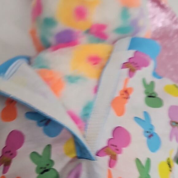 Build-a-Bear 2022 Floral Plush Bunny Original BAB Bunny Peeps Pajamas 16" - Picture 7 of 12